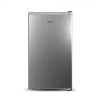Frigorífico Goddess | GODRSE085GS8SSE | Classe de eficiência energética E | Aparelho de instalação livre | Frigorífico sem congelador | Altura 85 cm | Capacidade útil do compartimento de refrigeração 90 L | 39 dB | Prateado