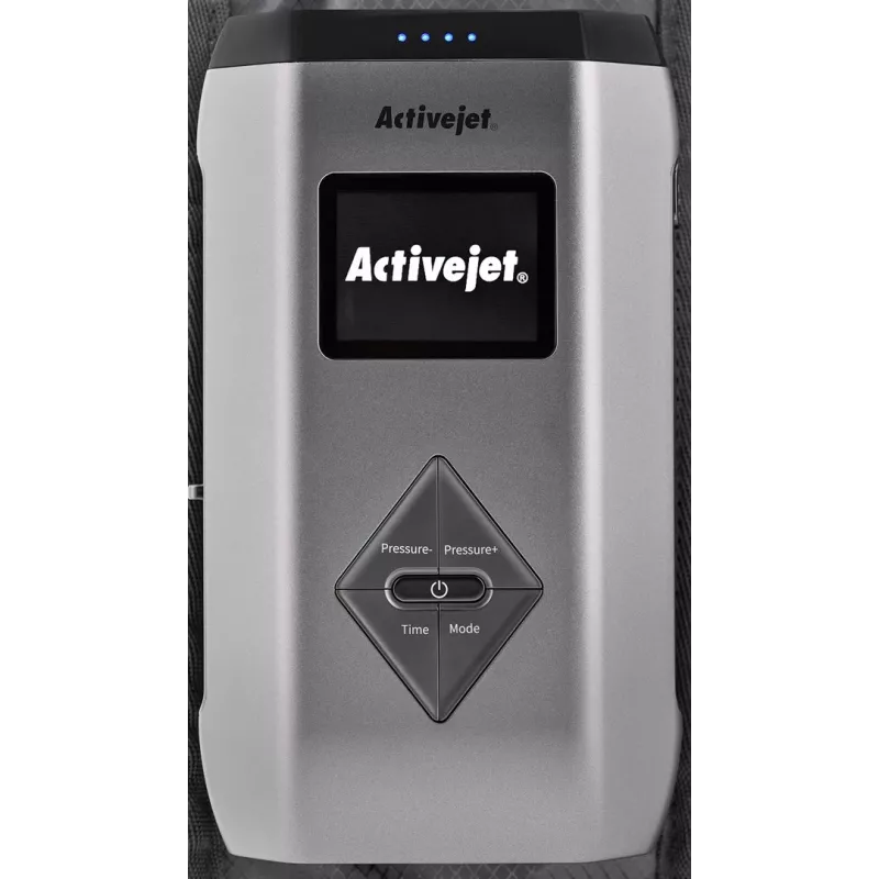 Massajador de pernas para drenagem linfática ActiveJet ACM-PLUS-A1 L – bateria 25 W, bateria integrada, 380×1020×60 mm, preto