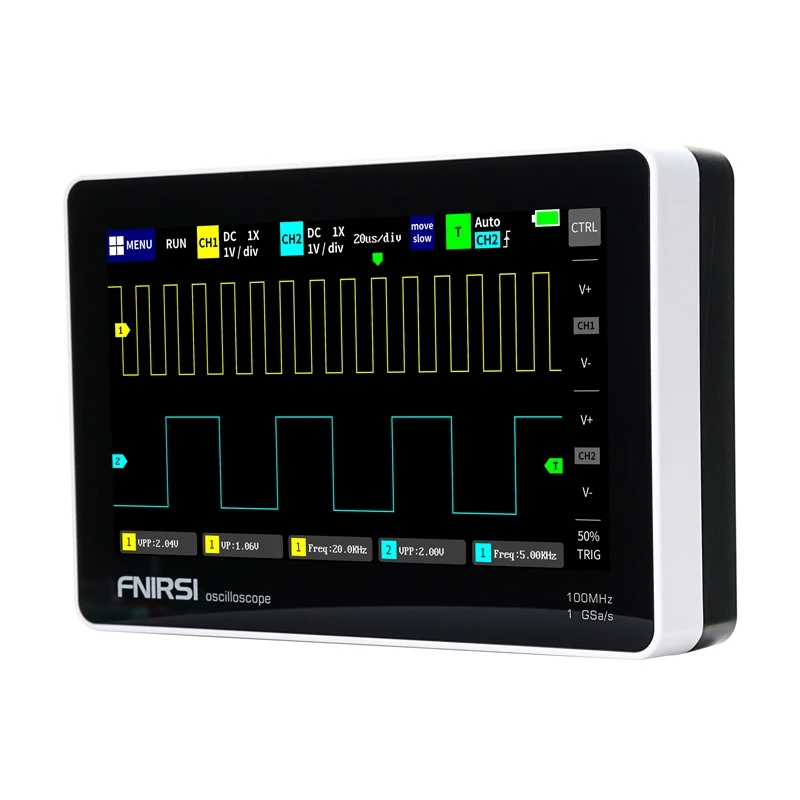Osciloscópio tablet portátil FNIRSI 1013D 7