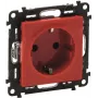 Legrand 753129 Tomada Schuko com proteção reforçada contra contactos Valena Life Vermelho (753129)