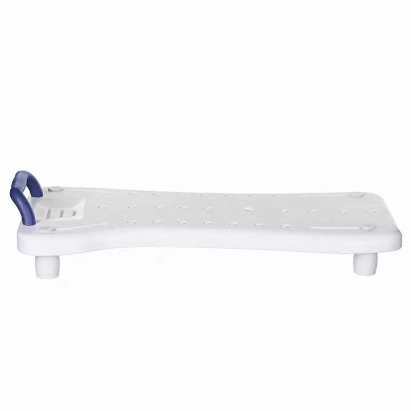 Assento de banheira ActionMed LW300AM com pega de apoio – ajuda de banho branca para a banheira, resistente à humidade, argola de suspensão