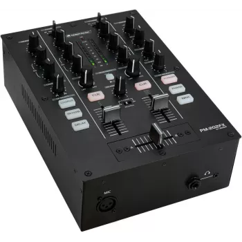 Misturadora DJ de 2 canais Omnitronic PM-202FX com filtro e Bluetooth