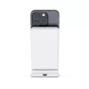 Carregador sem fios Crong CRG-MSS-WHT 10W Carregamento rápido para dispositivos compatíveis com Qi