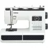 Máquina de costura eletromecânica semiautomática Brother HF37 branca
