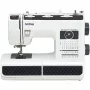 Máquina de costura eletromecânica semiautomática Brother HF37 branca