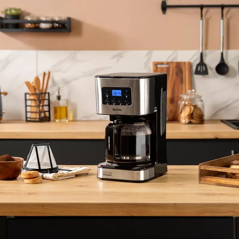 Coffee 66 Smart Plus, máquina de filtro preto/aço inoxidável, programável