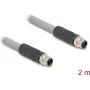 Cabo sensor/atuador DeLOCK 2 m RST M12 cinzento 80533