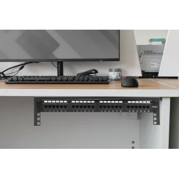 Suporte de montagem na parede para equipamento de 19 polegadas Digitus 2U preto