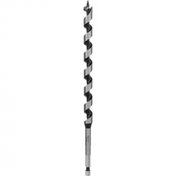 Bosch PRO Wood 2608597626 broca helicoidal para madeira, 12 mm, comprimento total 235 mm, comprimento útil 170 mm, haste sextavada de 1/4 de polegada, 1 un.