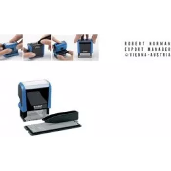 Carimbo de texto trodat Printy Typo 4911T — carimbo de texto autoentintado, 3 linhas