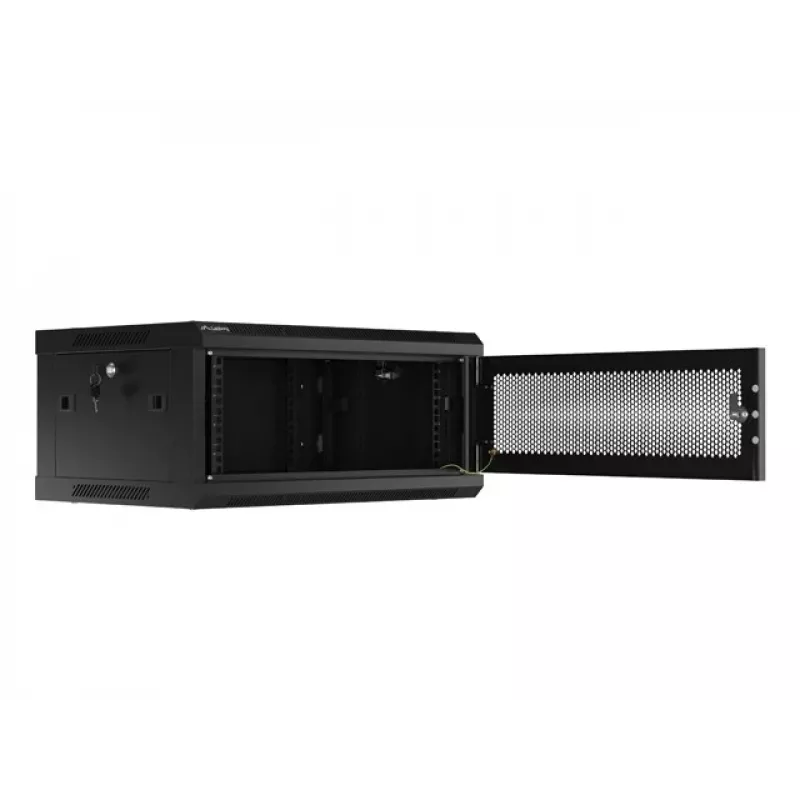 Armário rack Lanberg WF01-6404-23B 4U montagem na parede preto