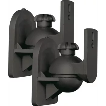 ShiverPeaks 89775 Suporte de parede universal para colunas de cinema em casa/satélite, inclinação +/-15 graus, rotação 180 graus