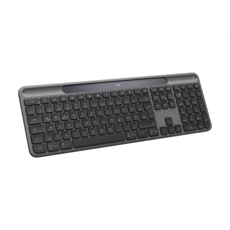 Logitech Signature Slim Solar+ K980 Teclado sem fios, QWERTZ alemão, grafite