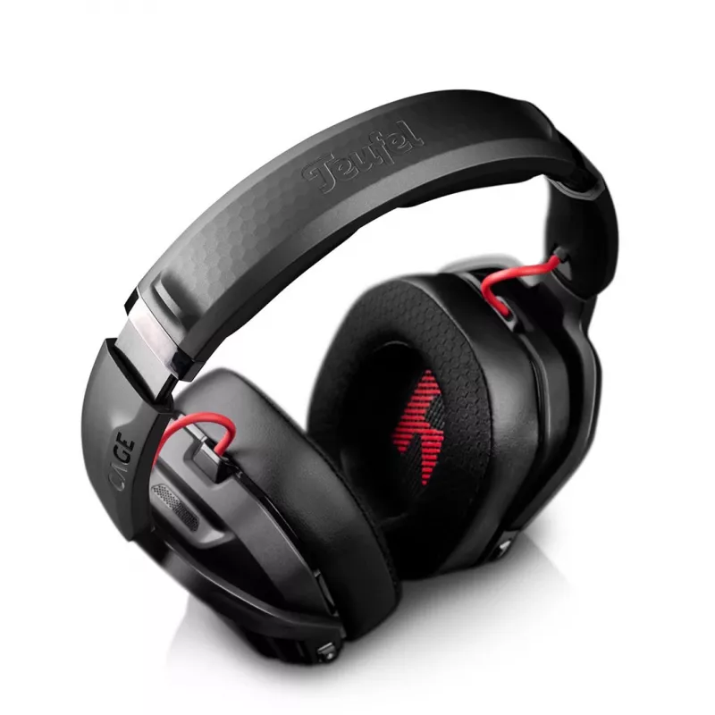 Headset Teufel CAGE PRO sem fios com arco de cabeça Gaming USB Type-C Bluetooth preto