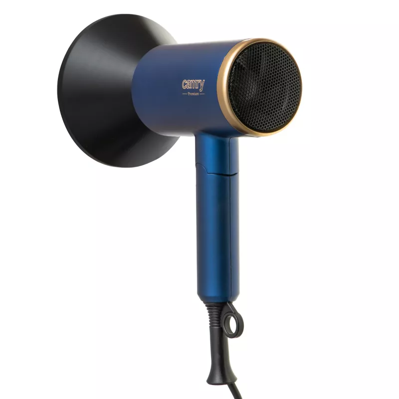 Camry | Secador de cabelo | CR 2268 | 1800 W | 2 níveis de temperatura | Função iónica | Difusor | Azul/Dourado