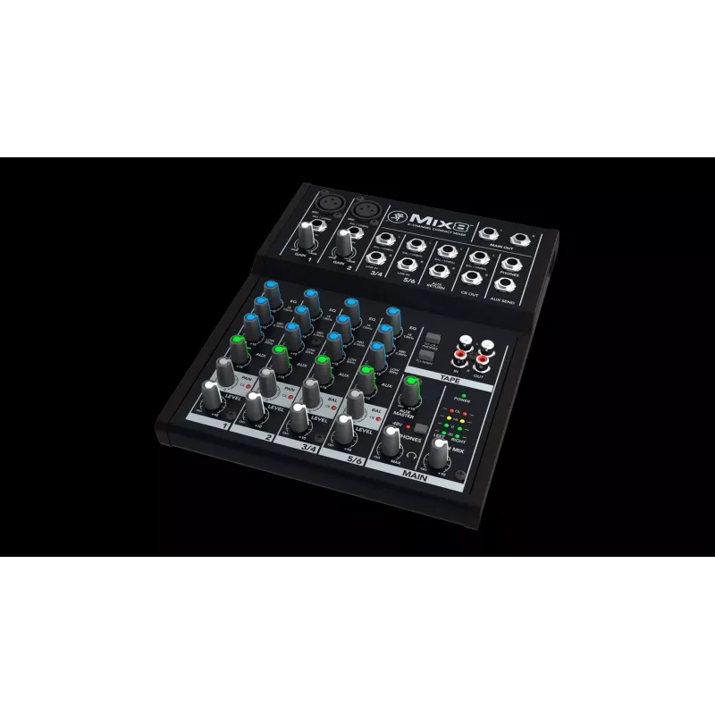 Mackie Mix8 mesa de mistura de 8 canais, 20–30000 Hz, preta