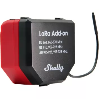 Módulo adicional LoRa Shelly LoRa Add-on para conectividade IoT, marca Shelly (modelo Shelly_LoRa_Add-on)
