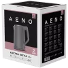 Chaleira elétrica AENO EK4: 1850-2200W, 1,5L, Strix, parede dupla, exterior frio, desligamento automático, proteção contra funcionamento a seco