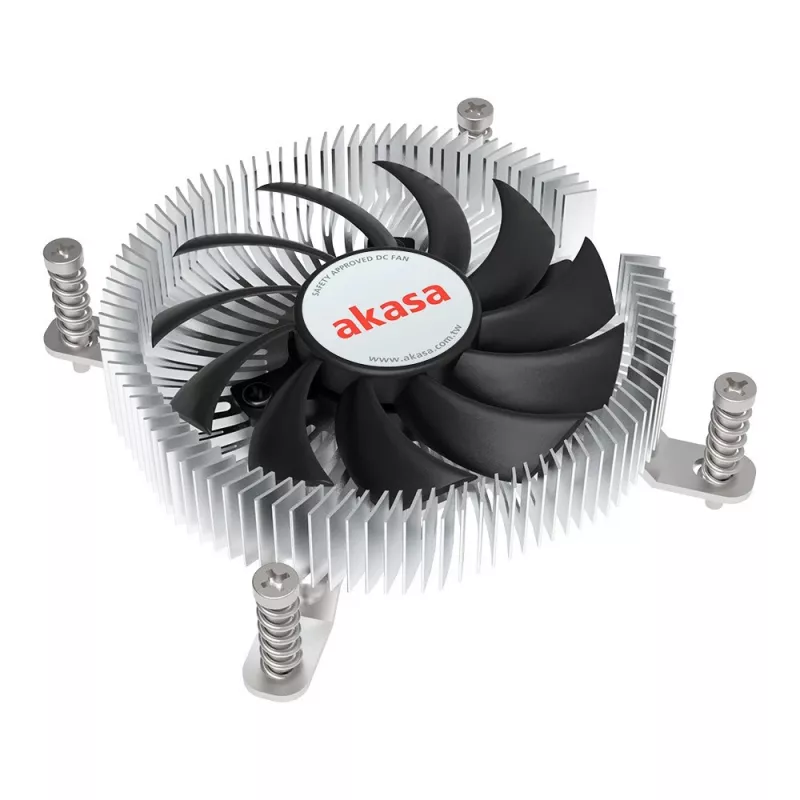 Dissipador híbrido Akasa Intel LGA1700 7,5 cm alumínio preto