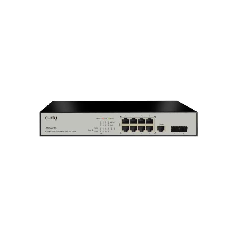 Switch gerido Cudy GS2008PS2 L2 Gigabit Ethernet 8 portas PoE