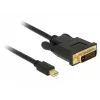 Adaptador de cabo de vídeo DeLOCK 83988 Mini DisplayPort para DVI-D 1m
