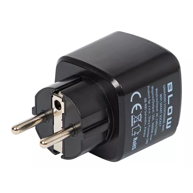 Tomada inteligente BLOW TUYA V3 controlada por WLAN 16A, tomada individual, ligar/desligar remoto