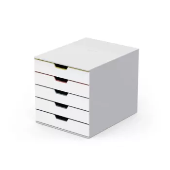 Durable VARICOLOR Mix 5 caixa de arquivo em plástico multicolor branco 762527