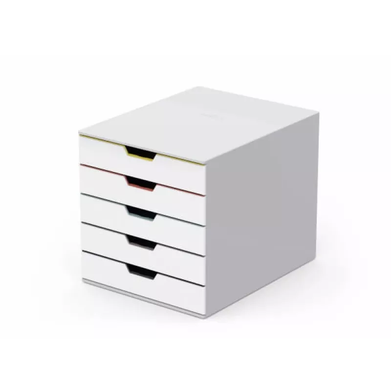 Durable VARICOLOR Mix 5 caixa de arquivo em plástico multicolor branco 762527