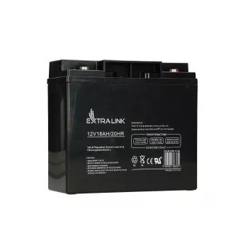Bateria AGM Extralink 12V 18Ah sem manutenção