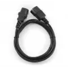 Cabo de alimentação Gembird PC-189 preto conector fêmea C14