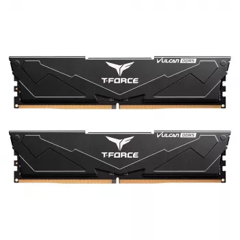 T-FORCE Vulcan - DDR5 - kit - 32 GB: 2 x 16 GB - DIMM 288-PIN - 3000 MHz / PC5-48000 - CL30 - 1,35 V - unbuffered - On-Die-ECC - preto (FLBD532G6000HC30DC01)