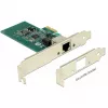 DeLock placa PCI Express > 1 x Gigabit LAN - adaptador de rede - PCIe 2.1 Low-Profile - Gigabit Ethernet