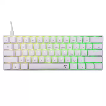 Teclado mecânico White Shark Shinobi-2 Brown Switch layout US — design compacto, switches Brown