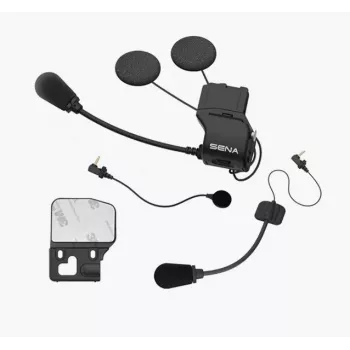Kit de montagem Sena SC-A0354 clipe universal para capacete com altifalantes HD e microfone, preto