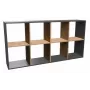 Topeshop MALAX 2X4 ANT/ART estante de livros para sala de estar