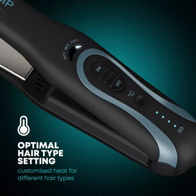 Ferro de alisar cabelo Revamp ST-1750-EU2 sem fios compacto cerâmica, placas cerâmicas compactas sem fios