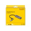 Estação de acoplamento e replicador de portas para portátil DeLOCK 64282 com fios USB 3.2 Gen 1 (3.1 Gen 1) Type-C cinzento (64282)