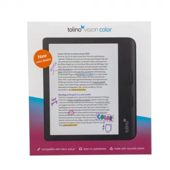 Leitor de e-books Tolino ecrã tátil Wi-Fi preto