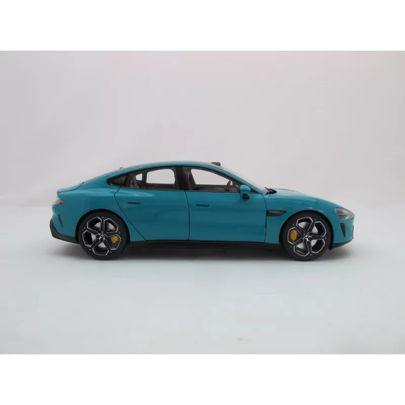 Xiaomi SU7 carro em miniatura die-cast 1:18, Aqua Blue