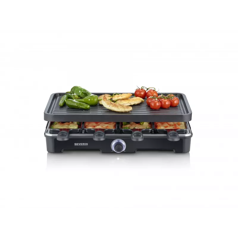 Grelhador de raclette Severin RG 9670 8 pessoas 1400 W preto