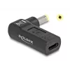 Adaptador DeLOCK USB Type-C fêmea para HP 4,8 x 1,7 mm macho 90° angular