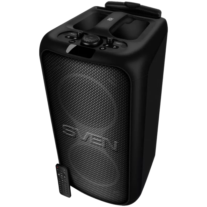 Altifalante portátil de festa Sven PS-1000 160 W, Bluetooth, FM, Karaoke, preto