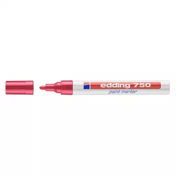 Marcador Edding 750 vermelho