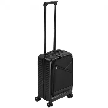 Mala de cabine Rivacase 8180 Clark ECO – bagagem de mão, concha rígida, preta