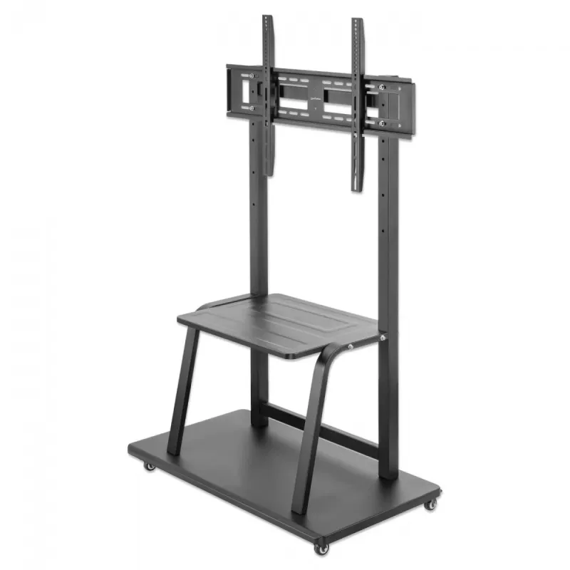 Suporte com rodas MANHATTAN para 1 ecrã, 37–100 polegadas, preto, VESA 200x200–800x600, máx. 150 kg