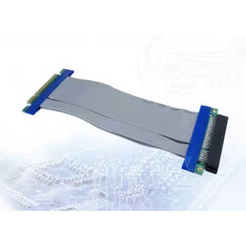 Placa de interface Inter-Tech 88885364 PCIe azul cinzenta