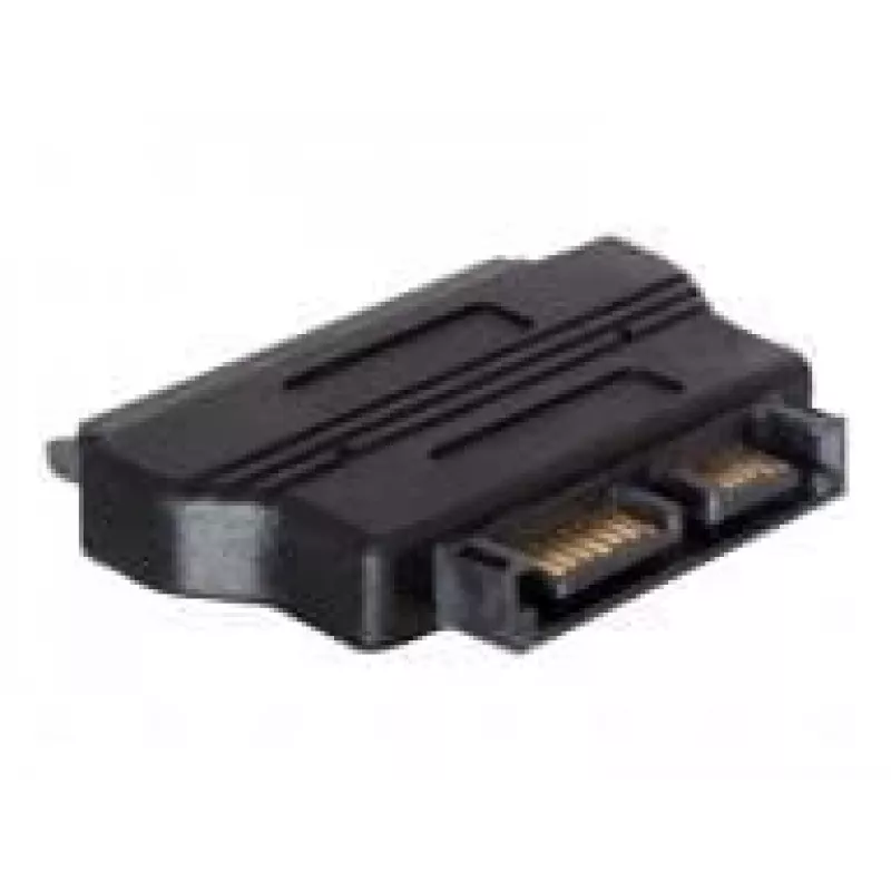 Adaptador SATA SATA 22 pinos macho SATA 13 pinos macho preto DeLOCK