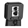 Alicate de cravar Alantec NI040 para fichas RJ-45, construção em aço, punhos em plástico, preto/azul