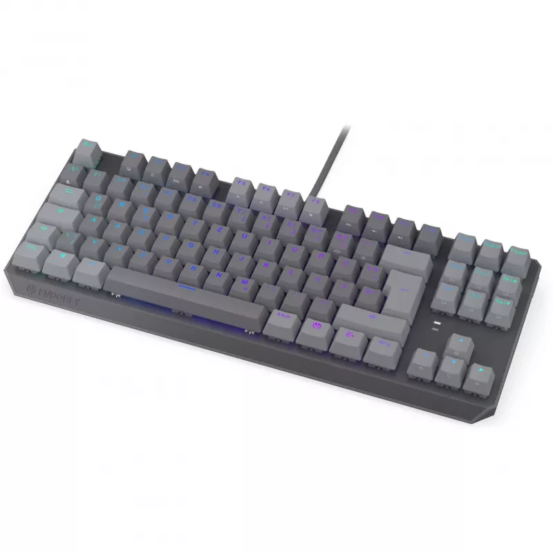 Teclado mecânico ENDORFY Thock V2 TKL com interruptores vermelhos, Tenkeyless, Layout DE