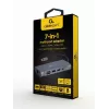 Dock/porta-replicador para portátil Gembird A-CM-COMBO7-01 USB 3.2 Gen 1 (3.1 Gen 1) Type-A cinzento